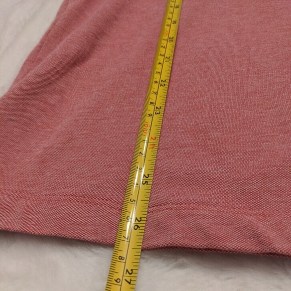 Michael Kors Mens Slim Fit Pink Red Polo Shirt M Short Sleeve Pullover Logo - Picture 6 of 10